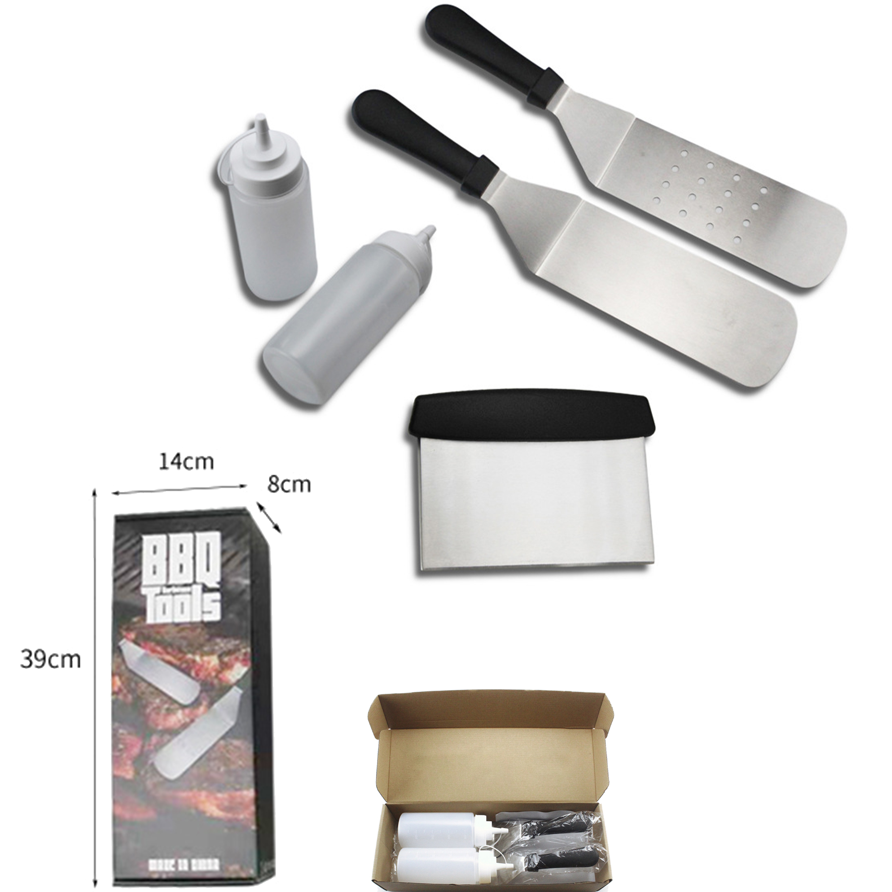 Flat top Professional Grade Accessory Griddle Tool Kit 2