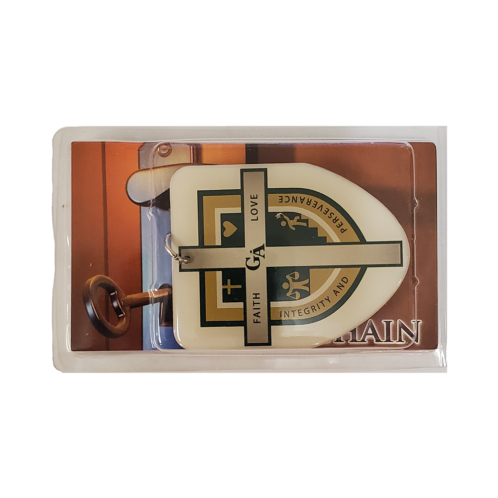 Key Chain / Tag, custom single sided imprint from 3.1 - 4 Sq. In. 2