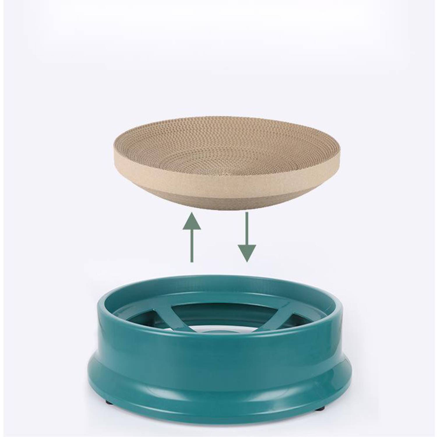 Round Cat Scraper Litter 12