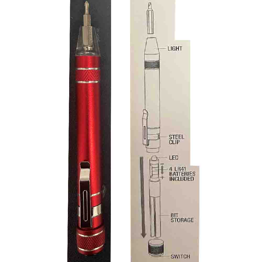 LED Pen Style Precision Screwdriver 3