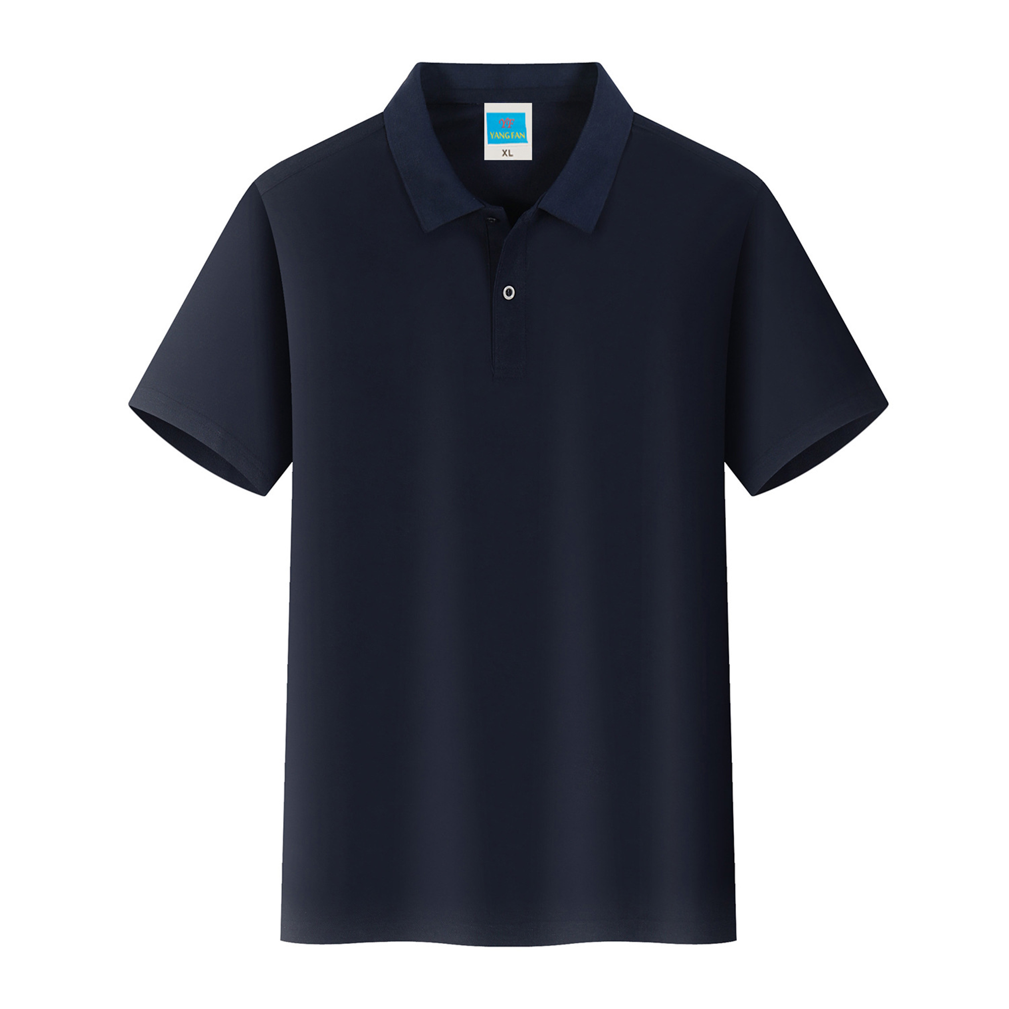 Cotton Printable Collar Short Sleeved Shirt 6