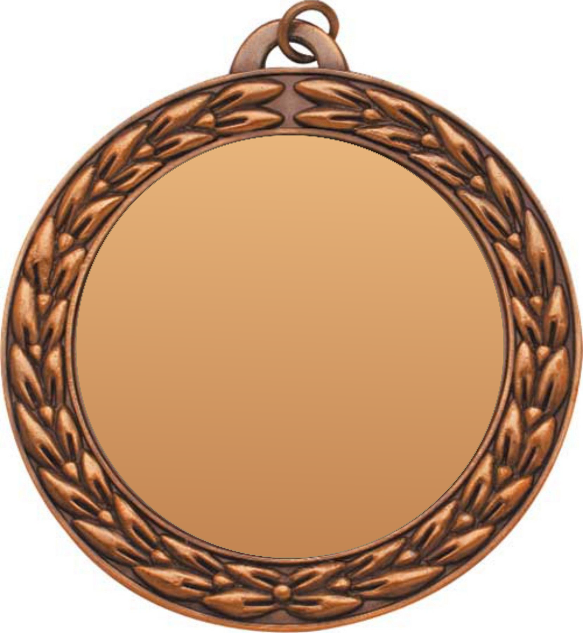 2 3/4" Antique Gold Insert Medal 2