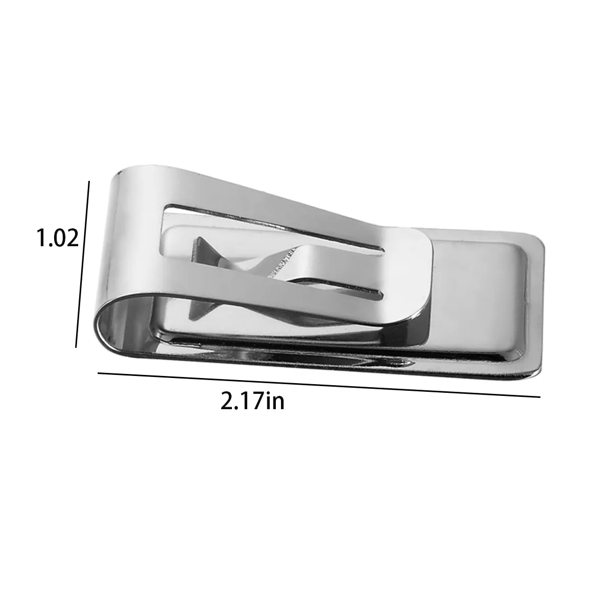 Durable Slim Stainless Steel Men's Money Clip Wallet Holder 2