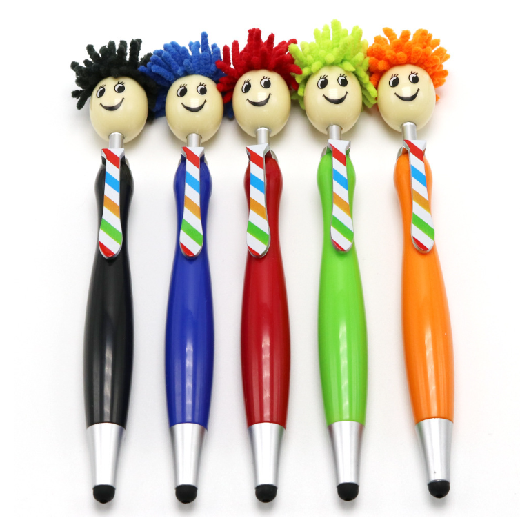 3 In 1 Doll Head Ballpoint Pen 1
