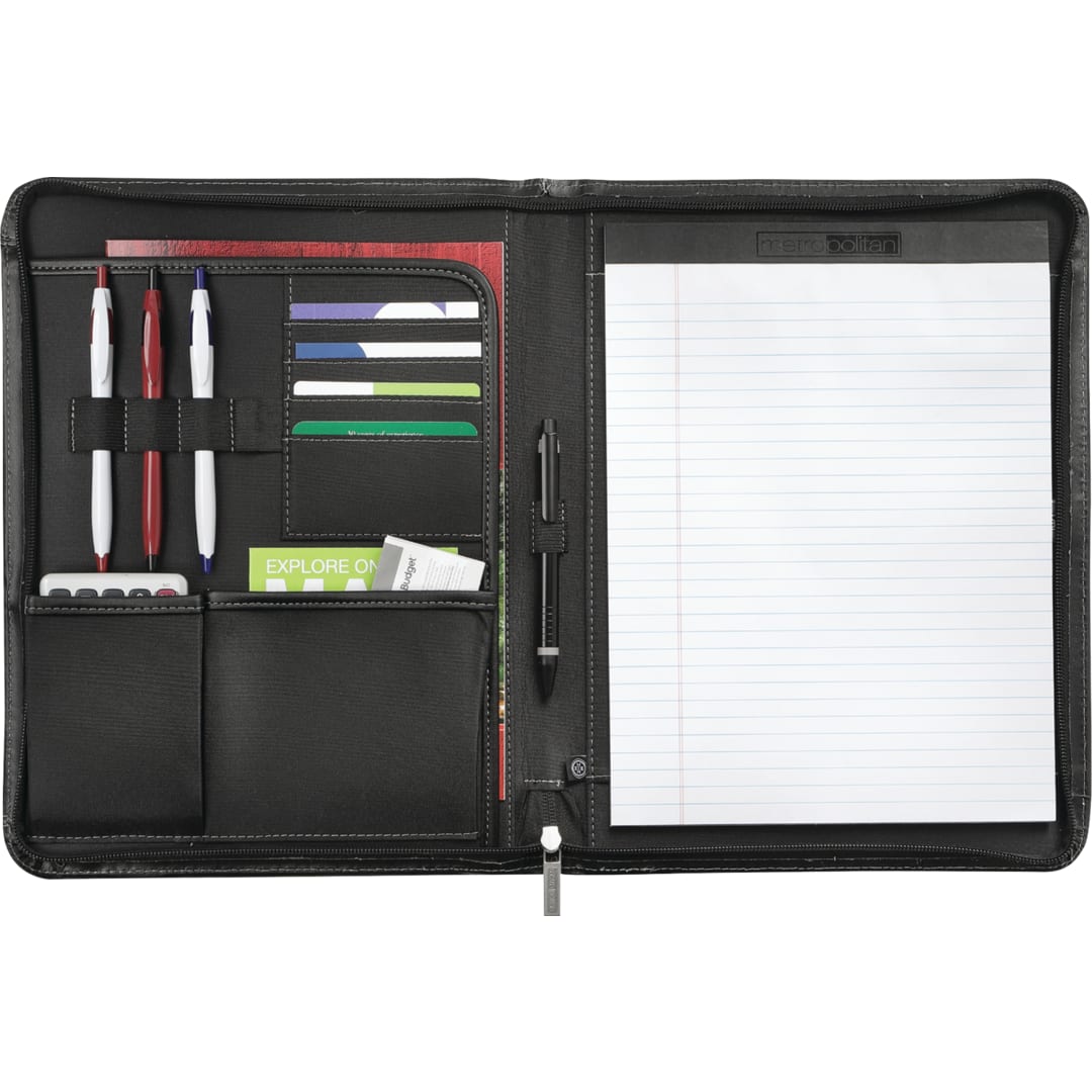 FSC® Mix Metropolitan Zippered Padfolio 7