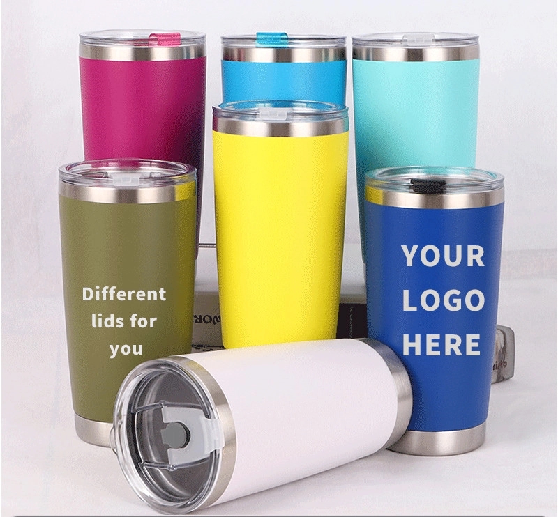 20oz Stainless Steel Travel Mug with Lid 47