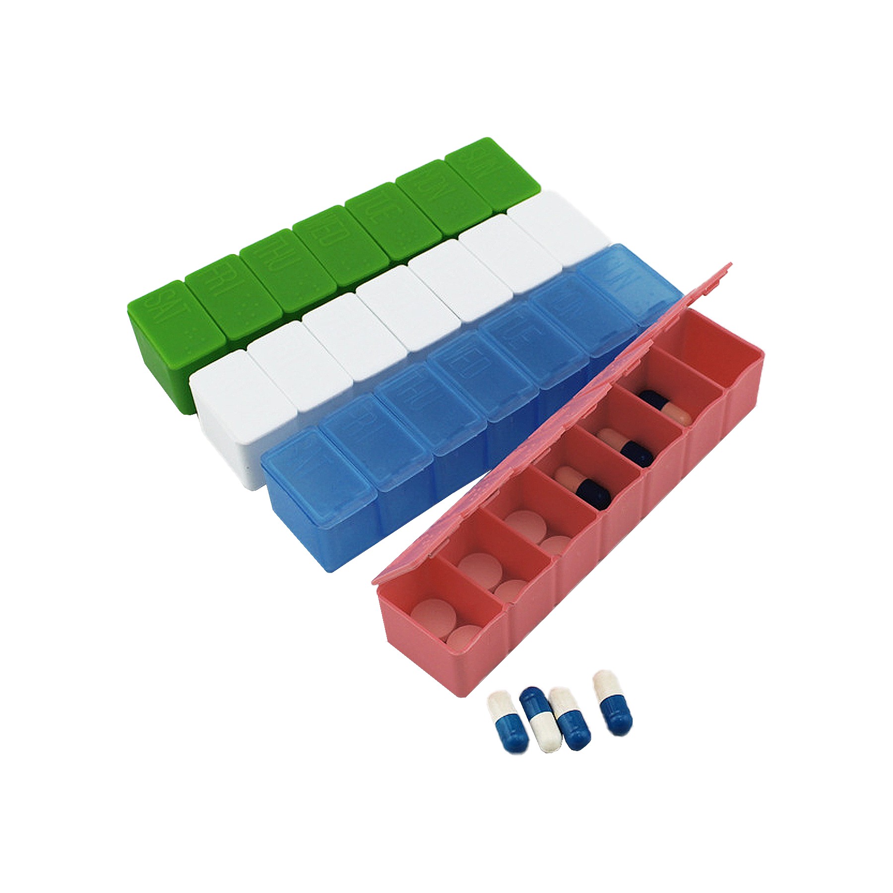 Moq25 Pp Material Braille 7 Day Pill Box 7