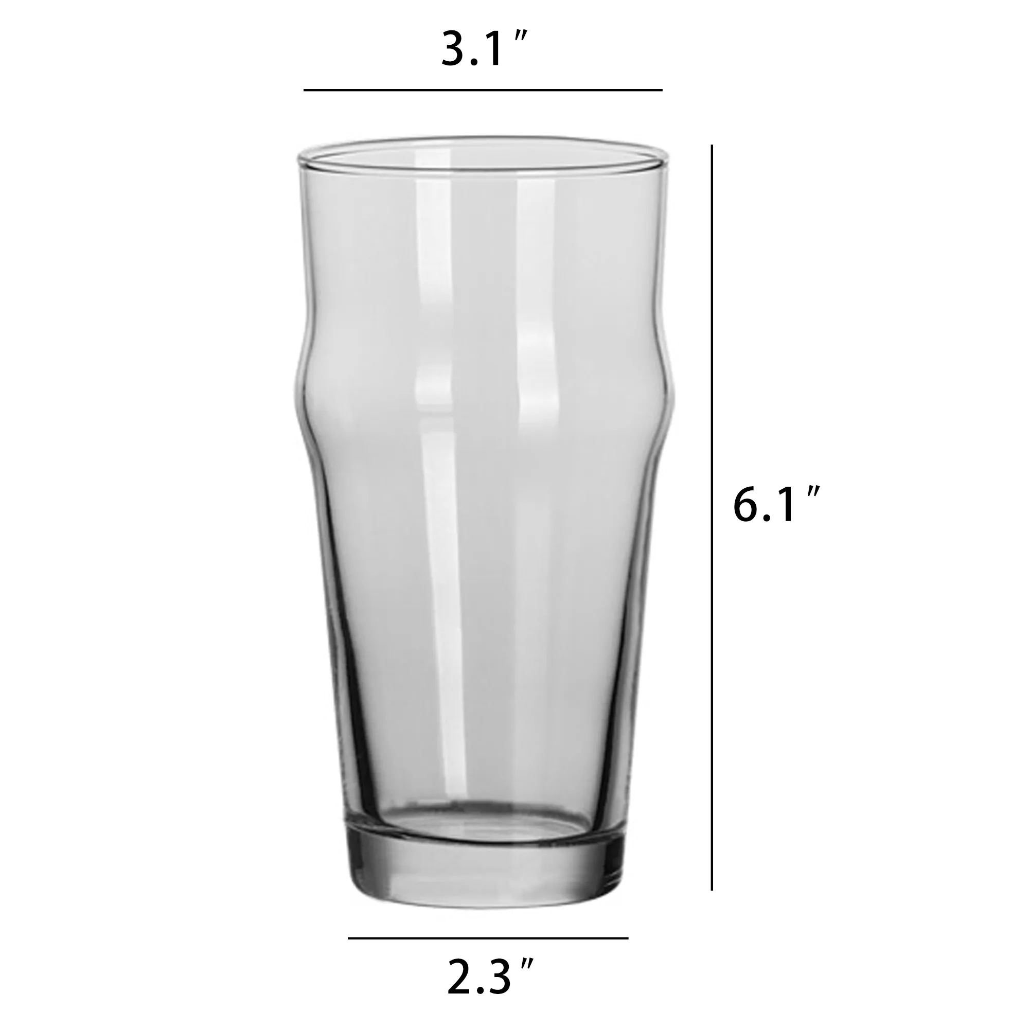 16oz Pint Glass 2