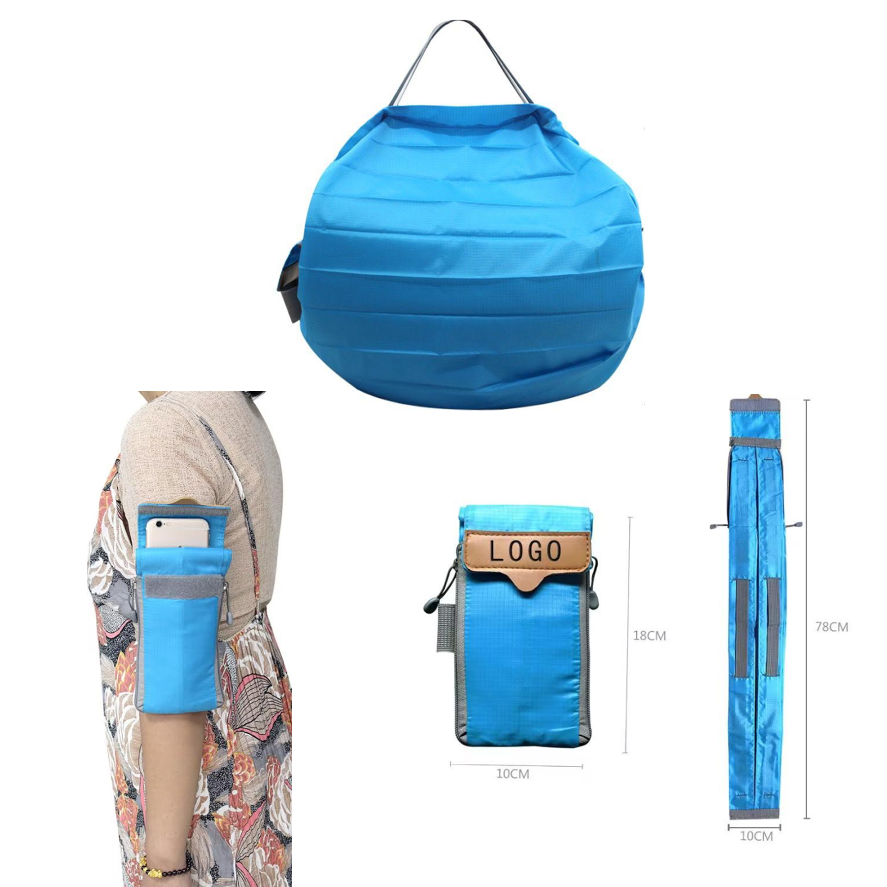 Foldable Zipper Shoulder Bag 2