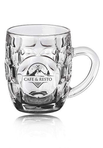 10 oz. ARC Britannia Glass Beer Mugs 1