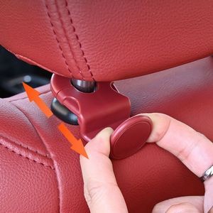 Stylish Faux Leather Car Seat Hook With Durable Metal Hook 10