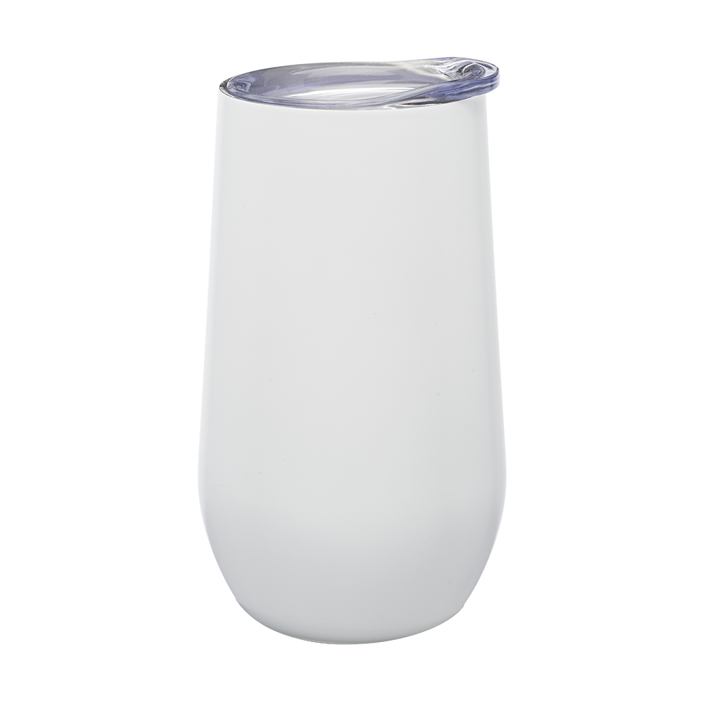 9 oz. Stemless Flute Wine Glasses with Lid 3