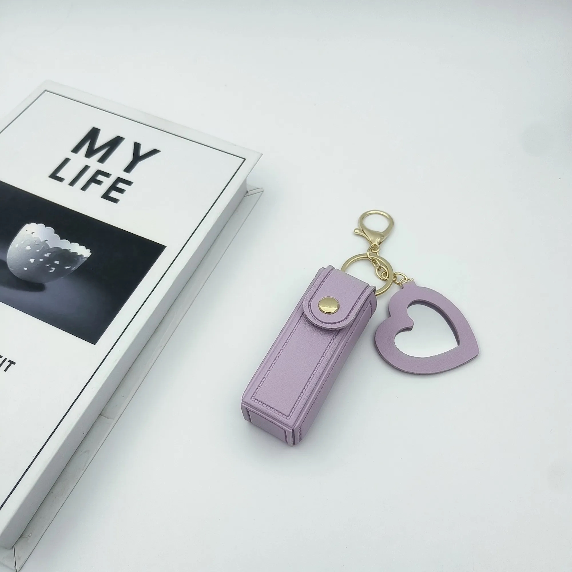 Lipstick Bag Keychain With Mirror 6