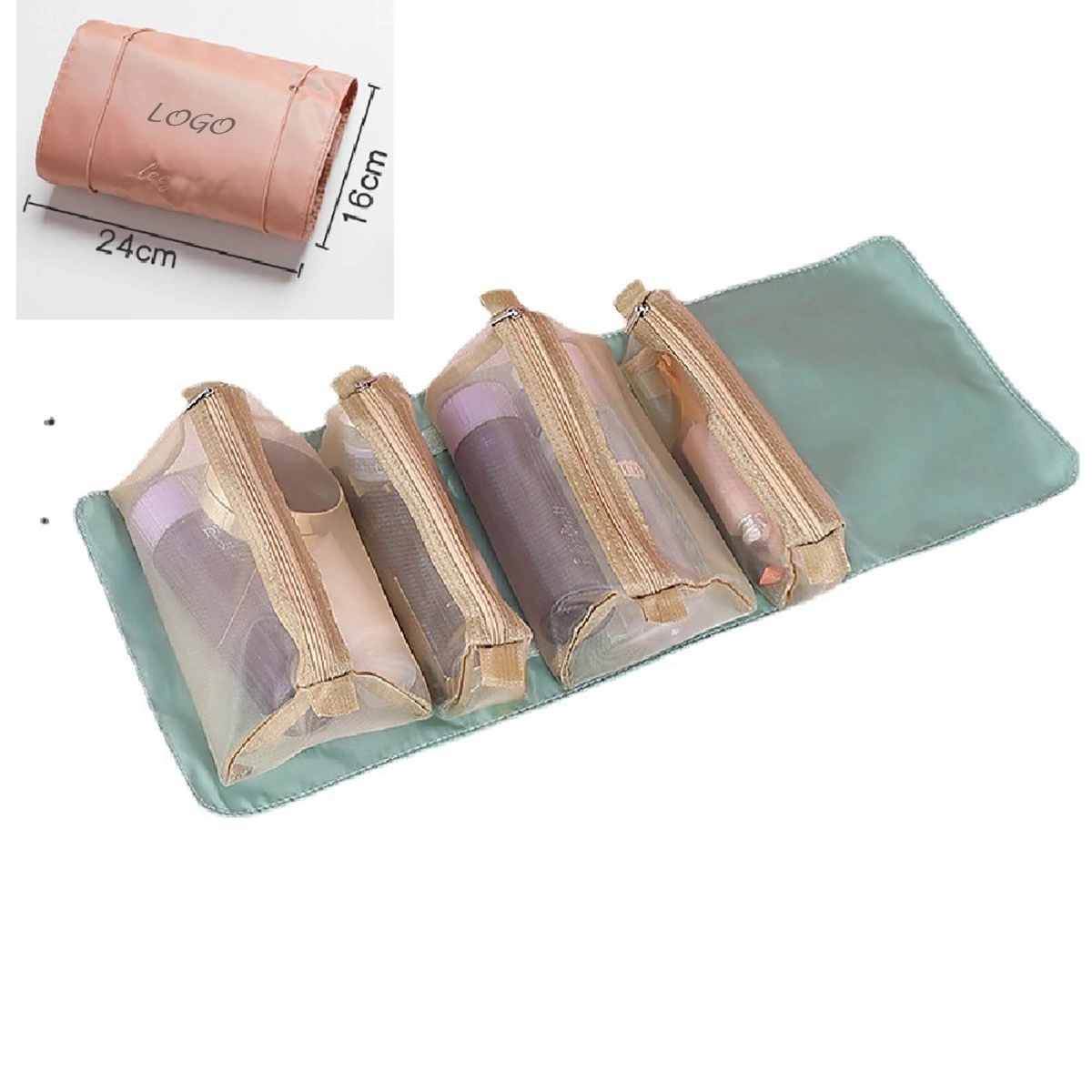 4 In 1 Detachable Cosmetic Bag Foldable 2