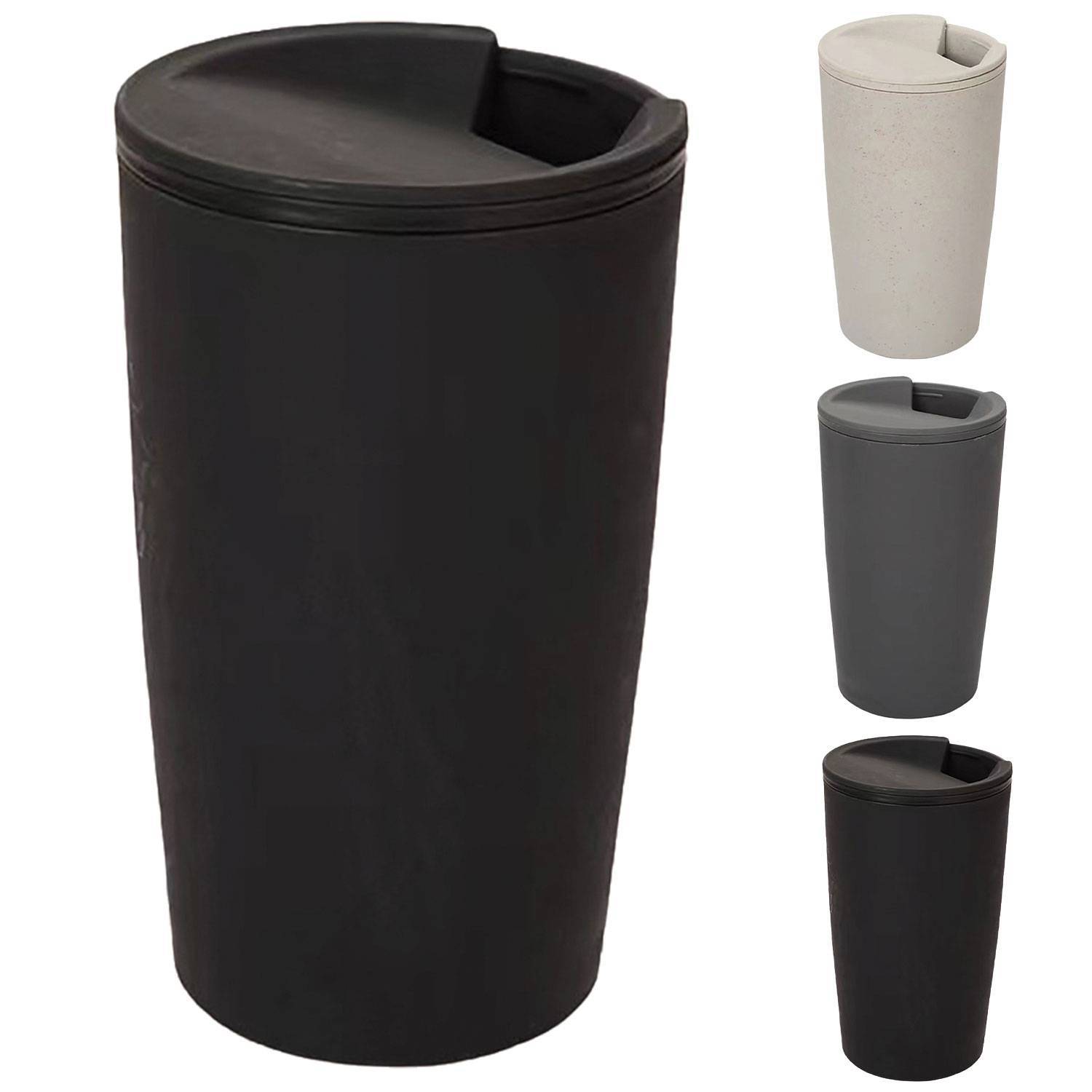 16oz BPA Free Plastic Coffee Cup w/ Lid 12