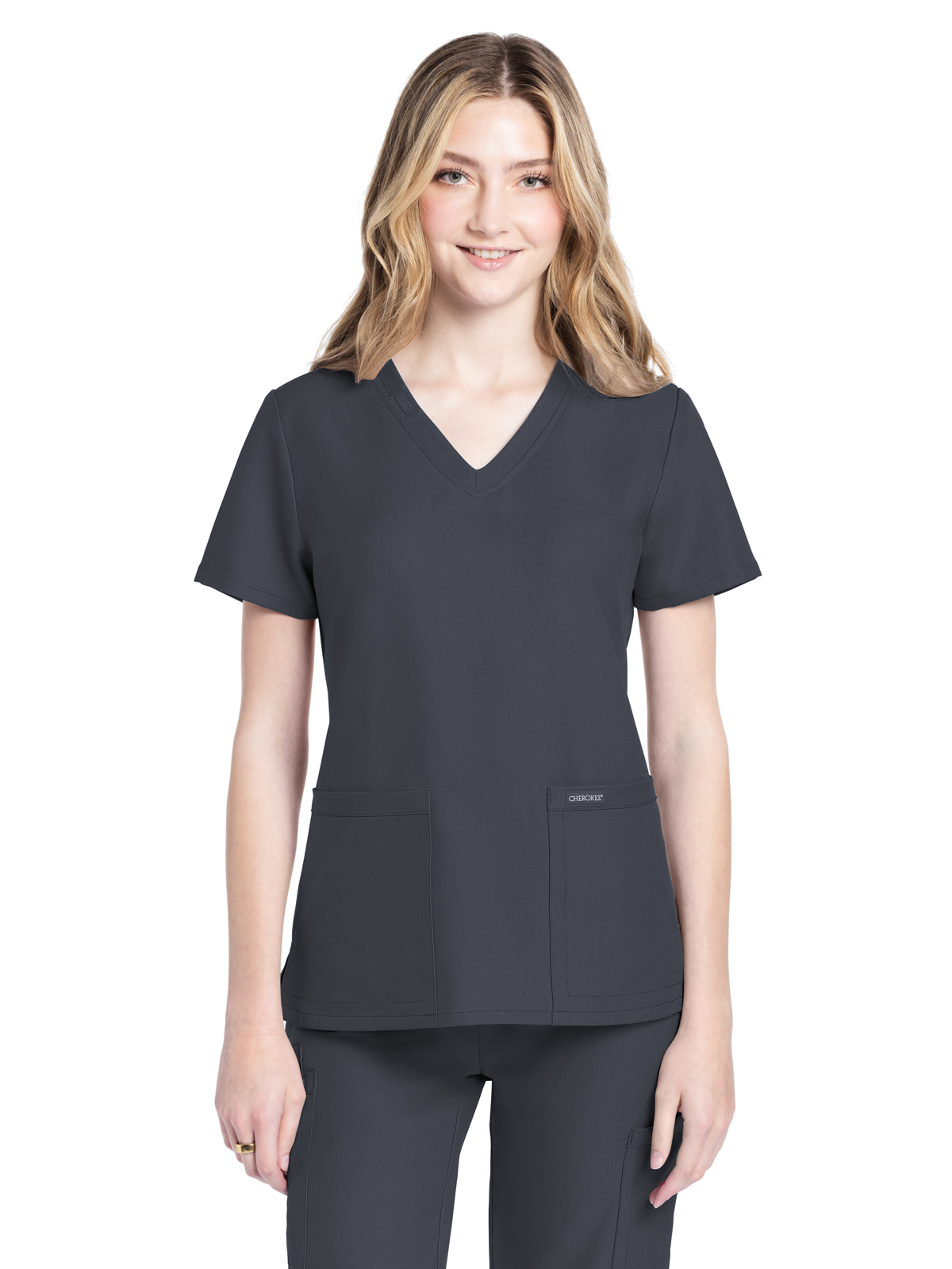 Cherokee - WW Originals Ultra - Women's 2-Pocket V-Neck Top 37