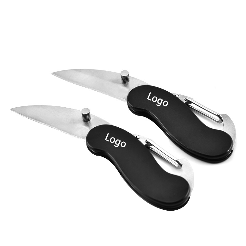 Stainless Steel Folding Pocket Knife and Carabiner 3