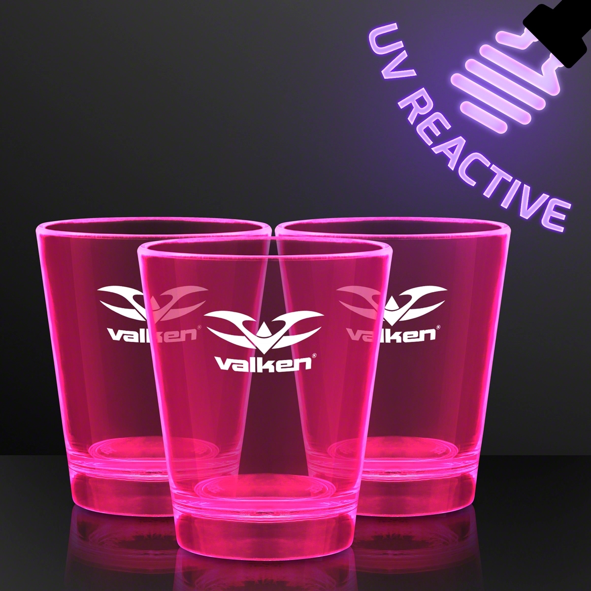 1.5 oz. UV Reactive Glow Shot Glasses 4