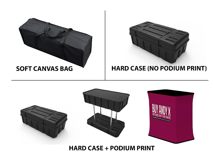 10' Fabric Pop Up Display Kit (Curve) 1