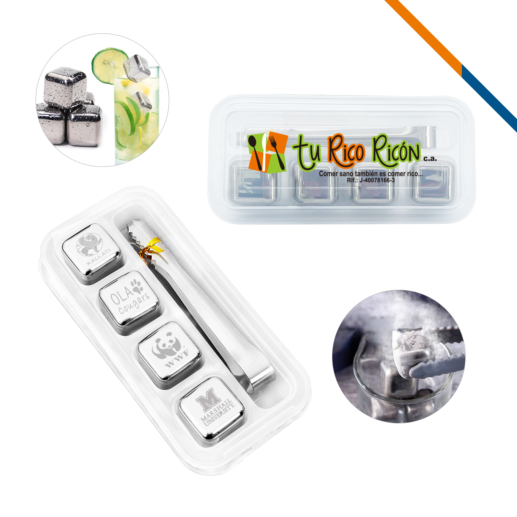 Esko Stainless Steel Ice Cube 2