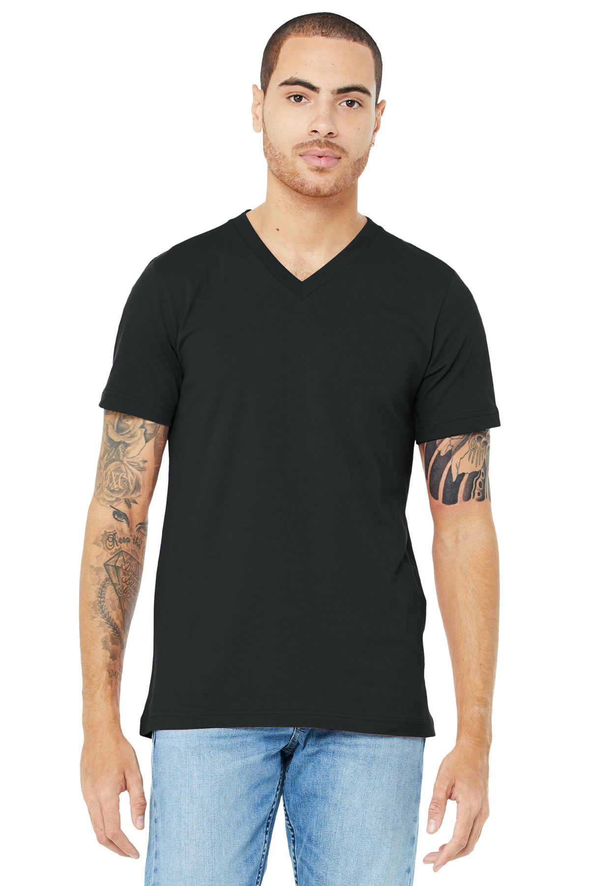 BELLA+CANVAS Unisex Jersey Short Sleeve V-Neck Tee. BC3005 25