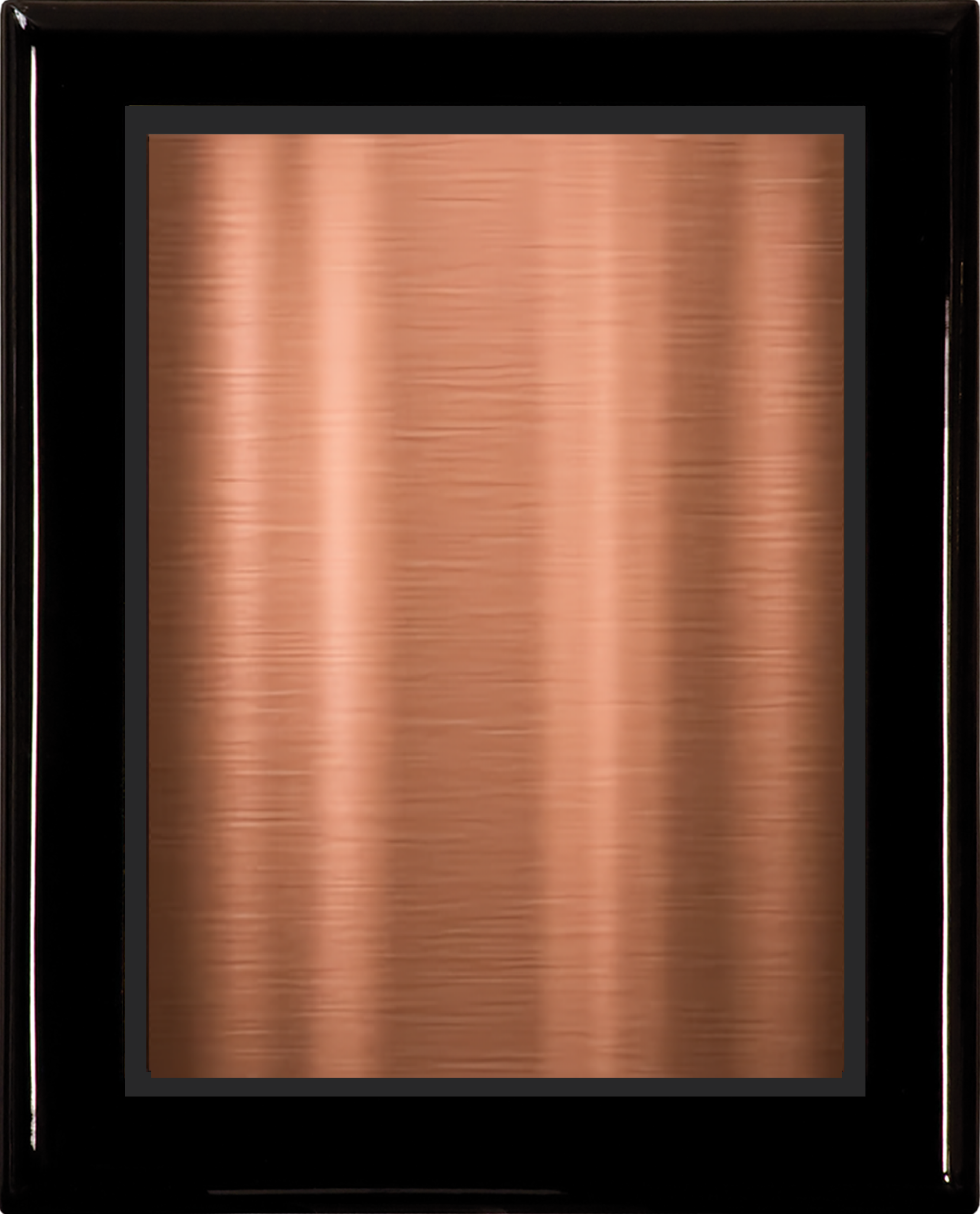 Black Piano Finish Wood Plaque w/Double Engraved Plate 4