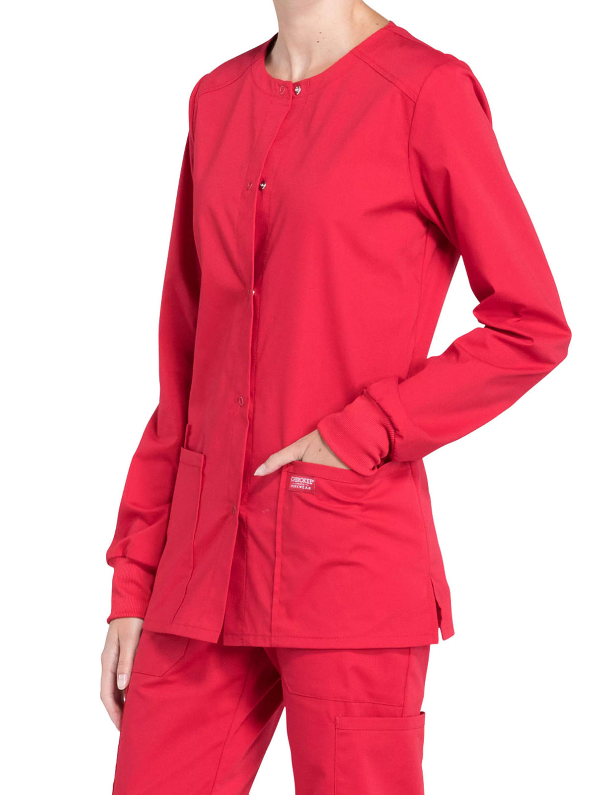 Cherokee - Workwear Professionals - Women's Snap Front Jacket 48
