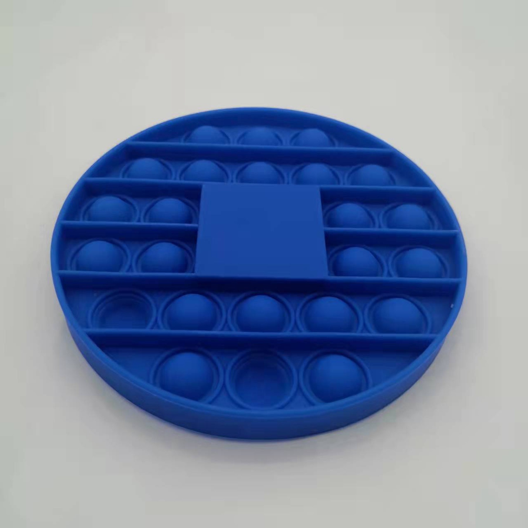 Round Shape Silicone Squeeze Sensory Toy / Printing Disc 9