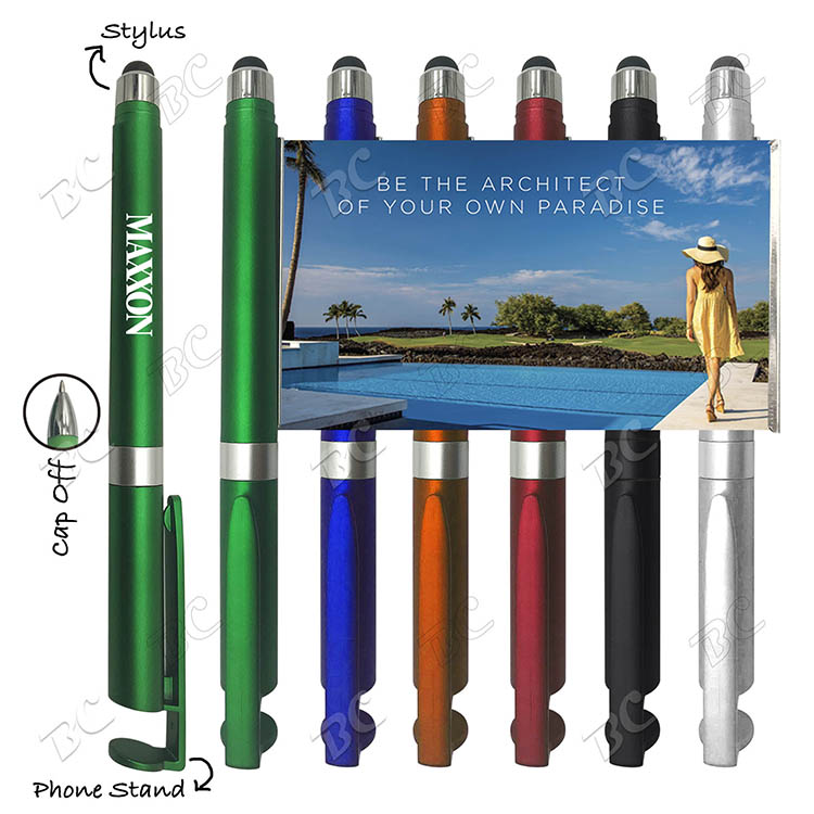 Free Shipping Banner Promotional Message Pen with Phone Stand 8