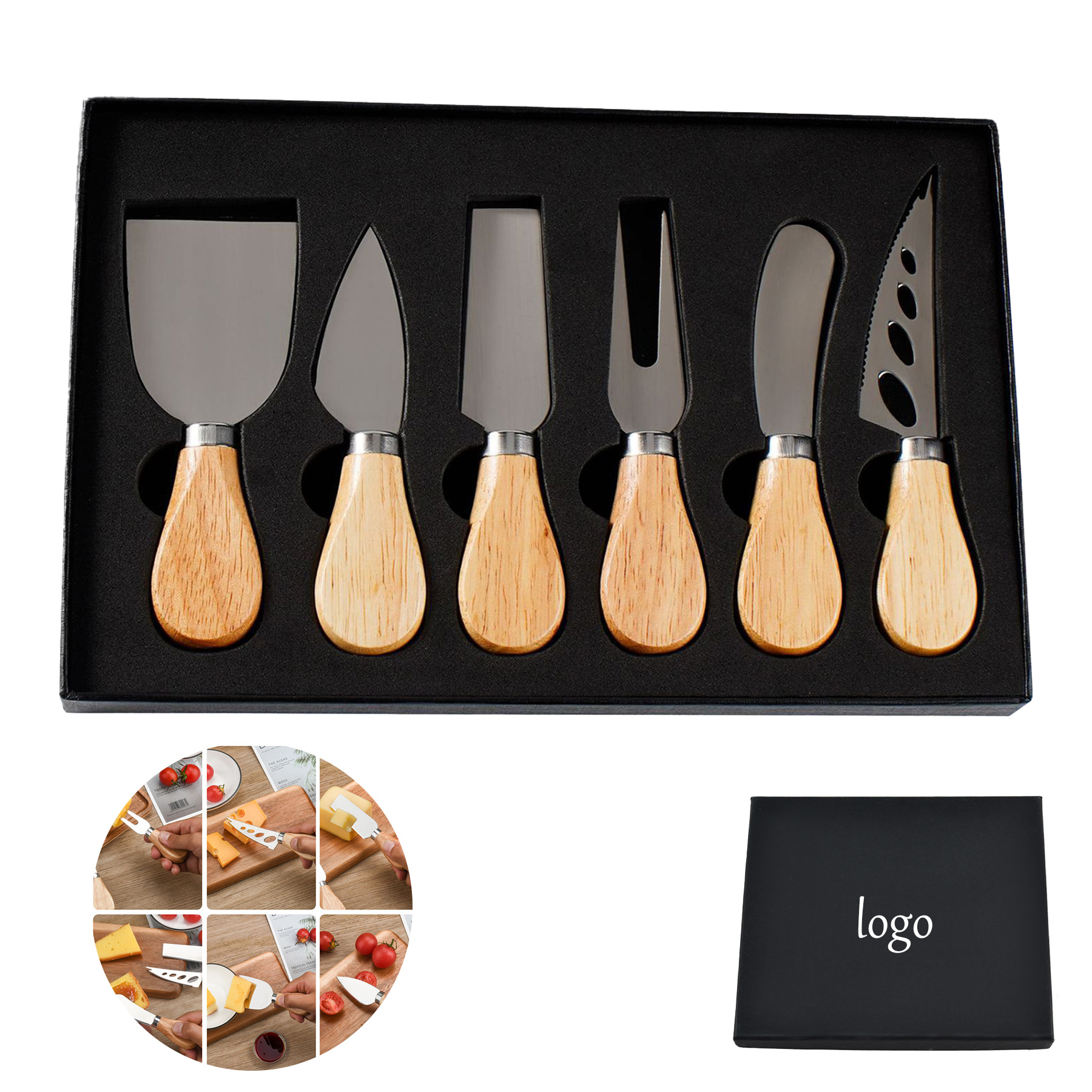 Wooden Handle Cheese Knife Set 2