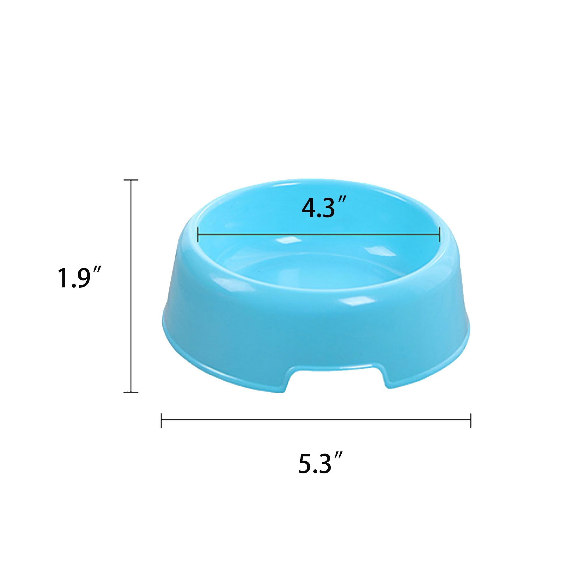 Customized Plastic Pet Single Bowl 3