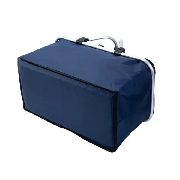 Insulated Aluminum Frame Picnic Basket - Folding Design 13
