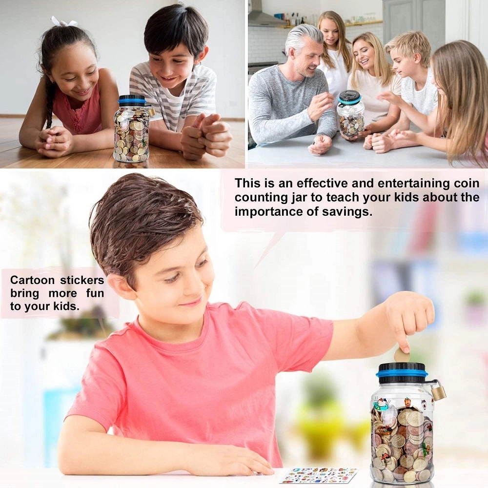 Digital Counting Money Jar With Lock 3