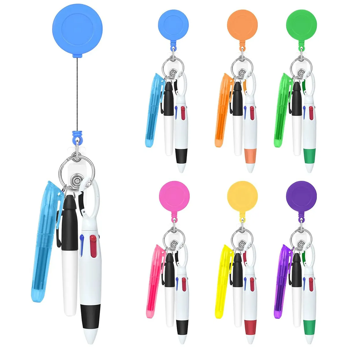 Mini Nurse Badge Highlighter Permanent Marker Ballpoint Pen 5