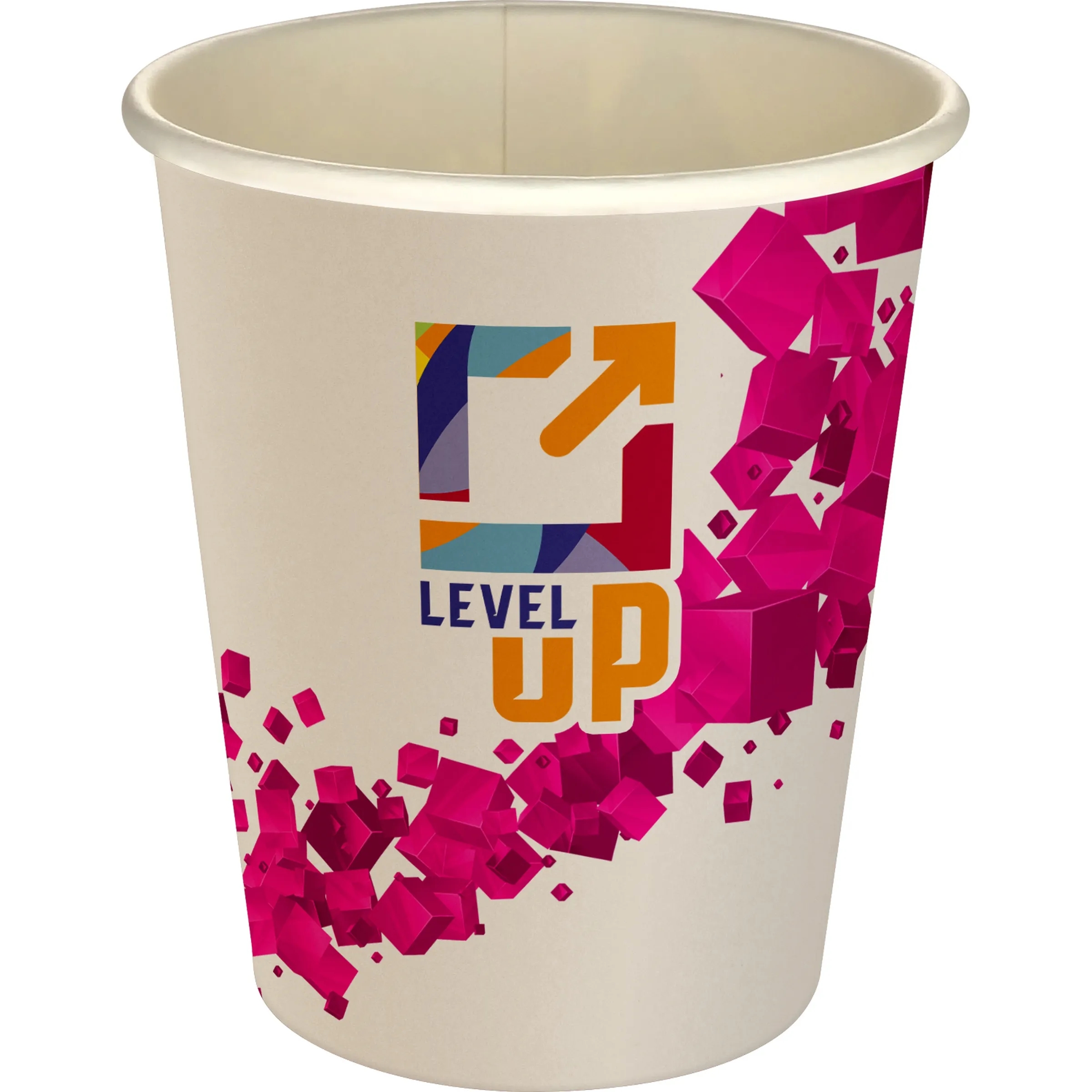5 oz Full Color Floating Cubes Paper Cup, custom paper cup with logo imprint 17