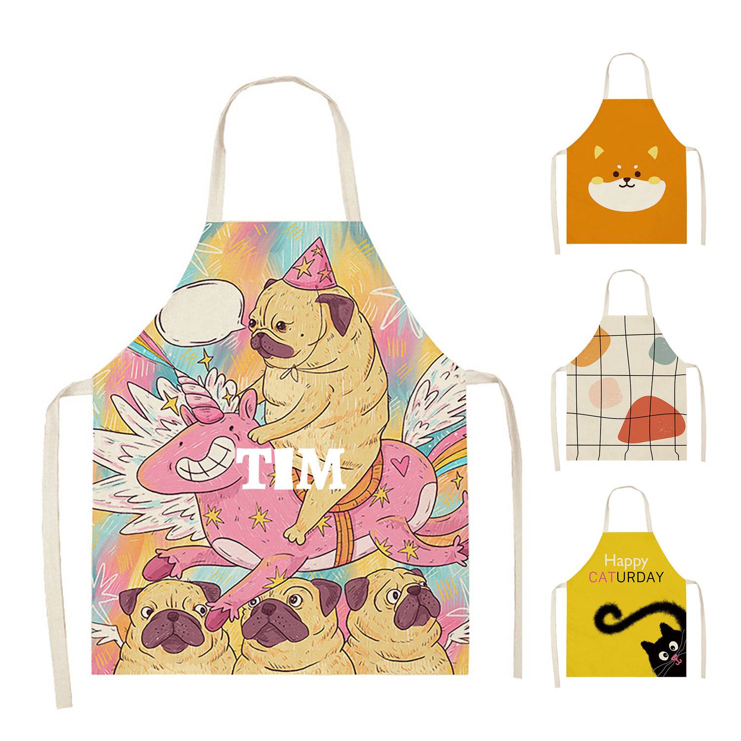 Custom Sleeveless Halter Apron 8