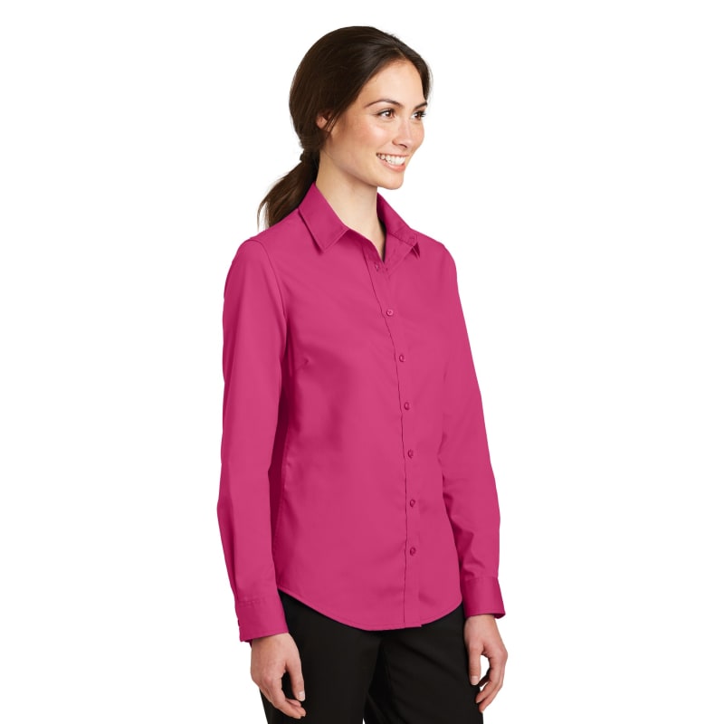 Port Authority Ladies SuperPro Twill Shirt. 28