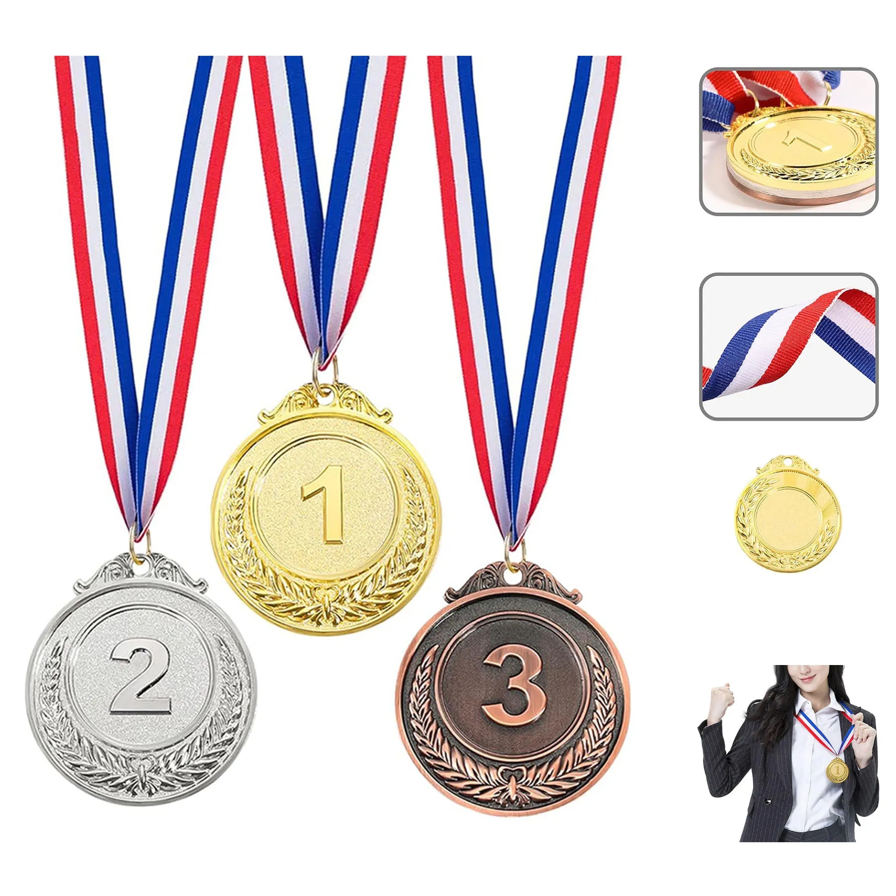 Gold Silver Bronze Award Medals 1