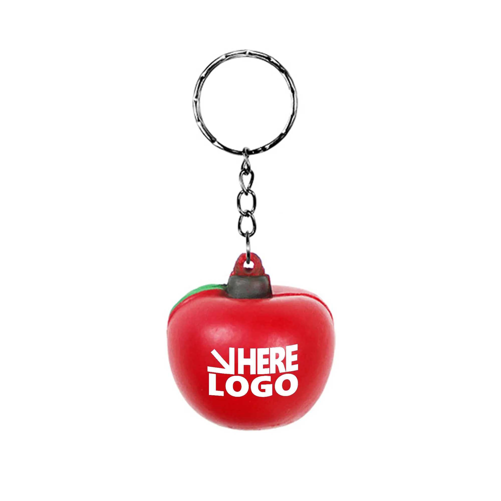 MOQ 20 Apple Stress Relieve Toy Keychain 2