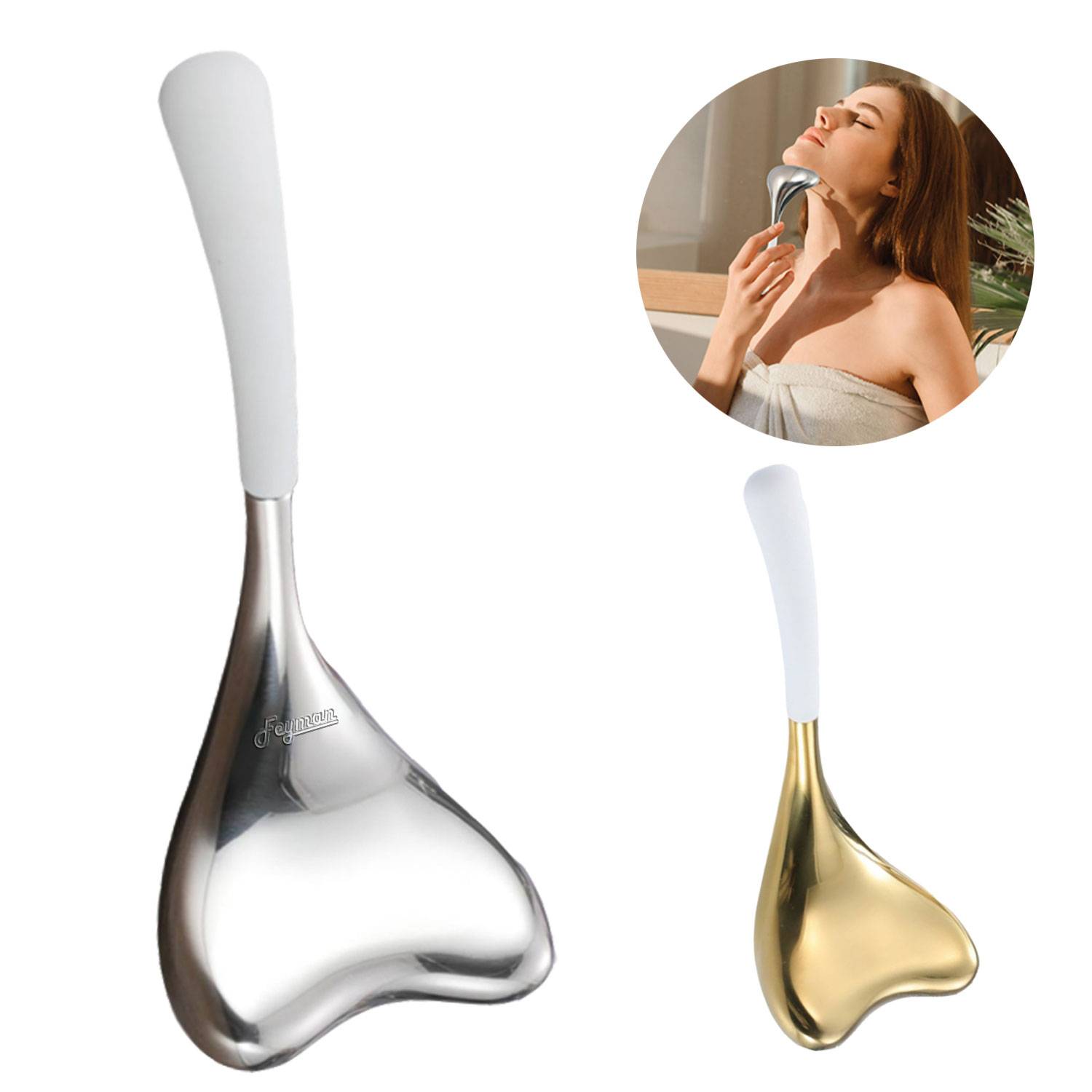 Stainless Steel Facial Massage Cold Compress Ice Wave Ball 6