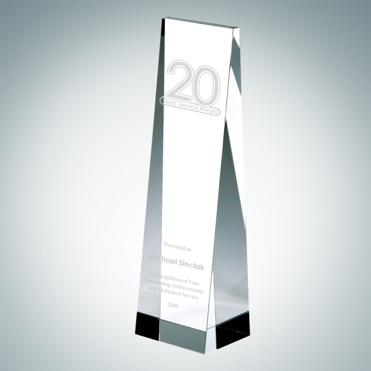 Angled Tower Crystal Award