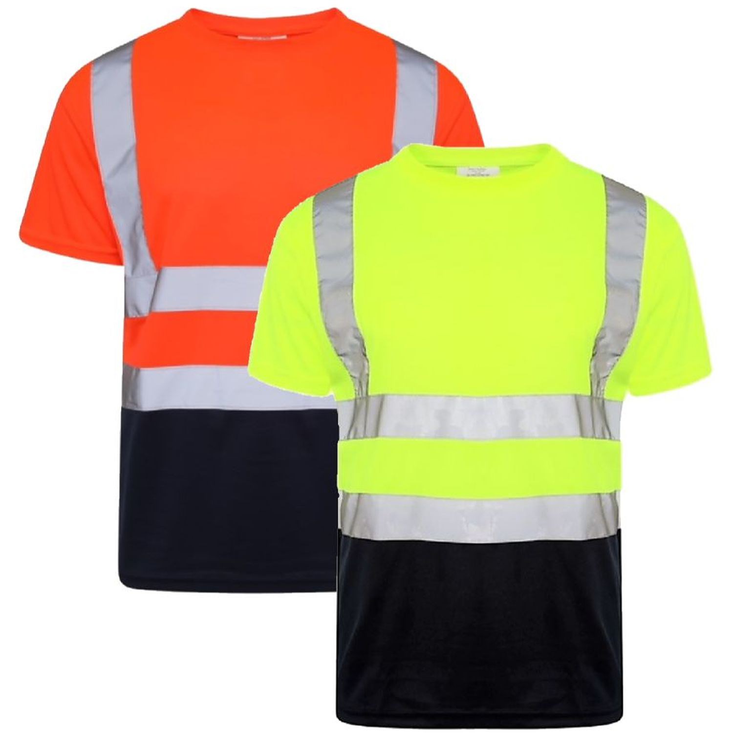 rPET Class 2 Color Block Reflective Safety T-Shirt 1