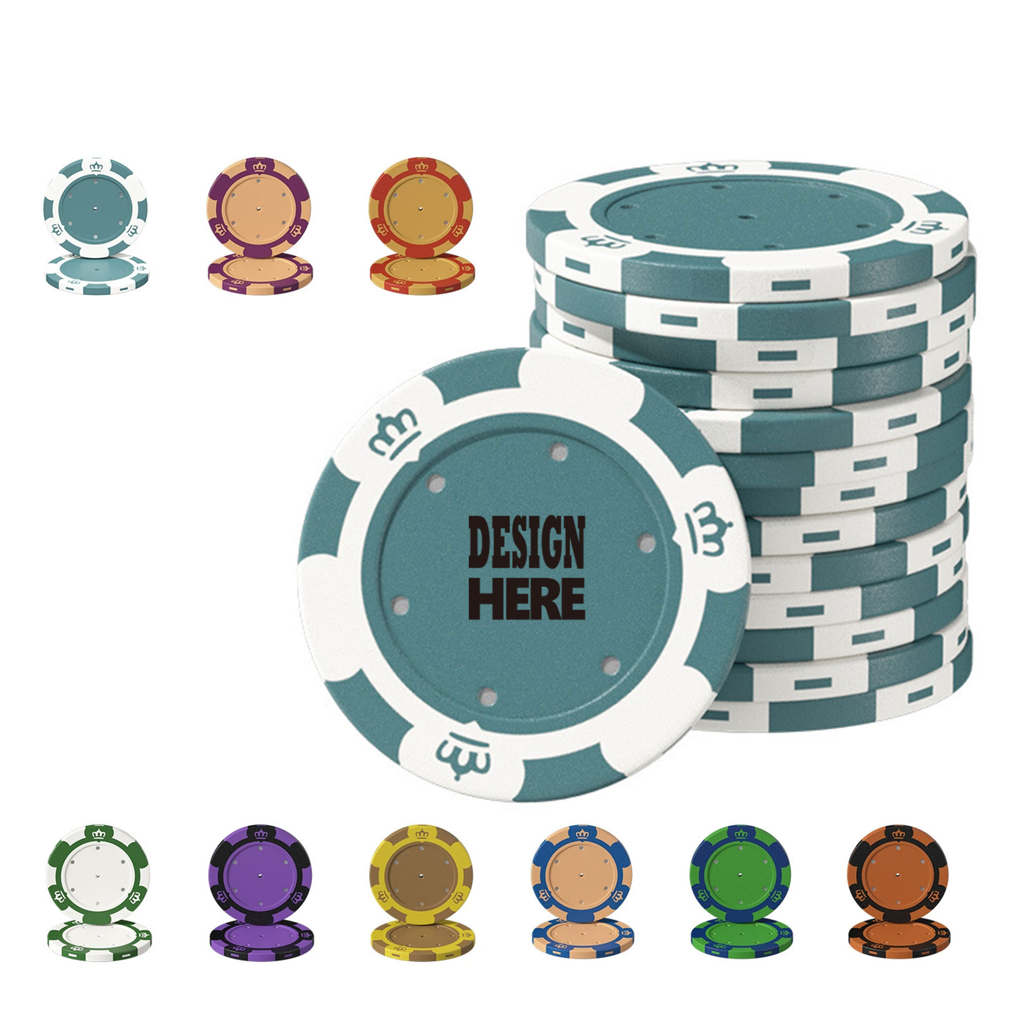 Customizable Clay Poker Chips 3