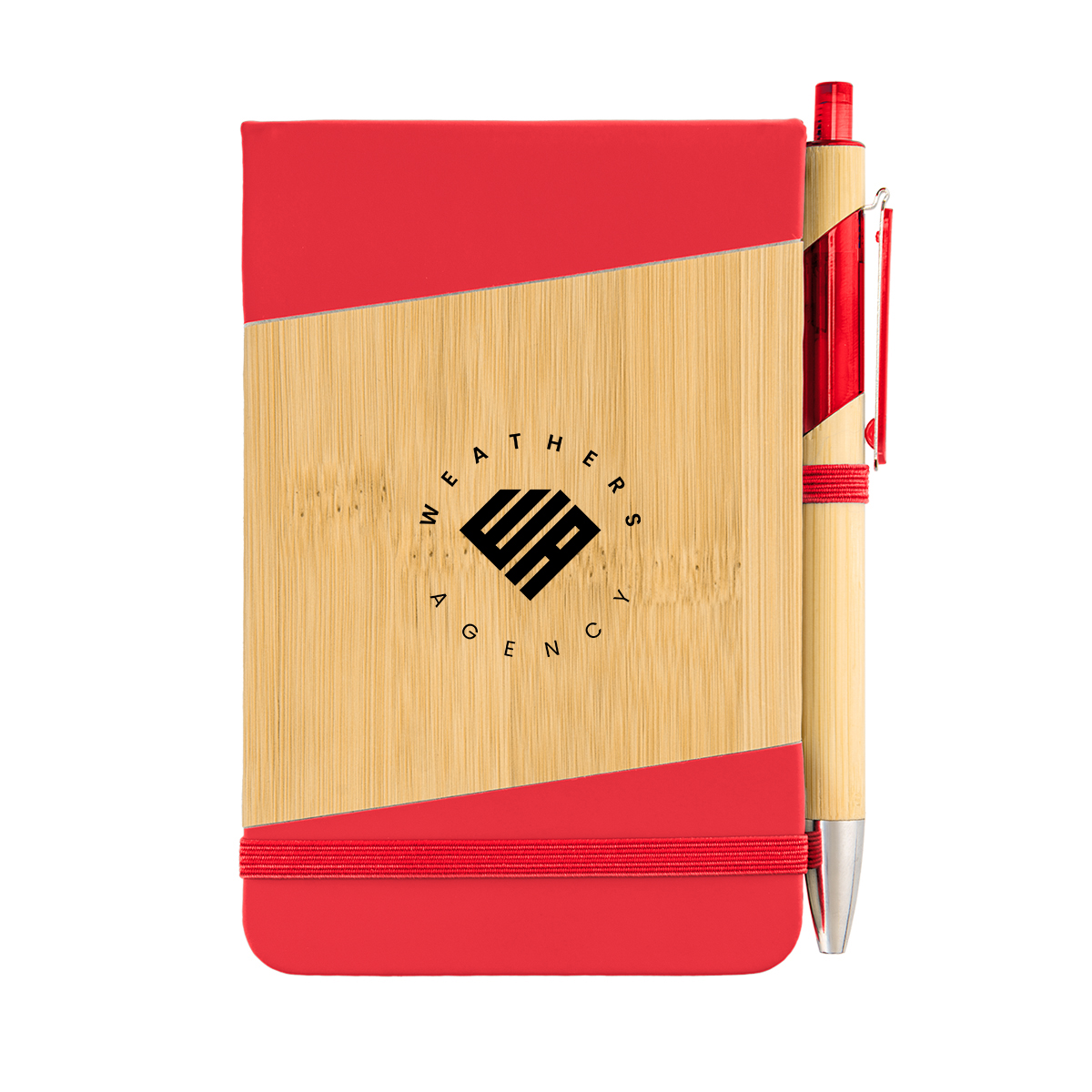 Bamboo Look Jotter & Pen 30