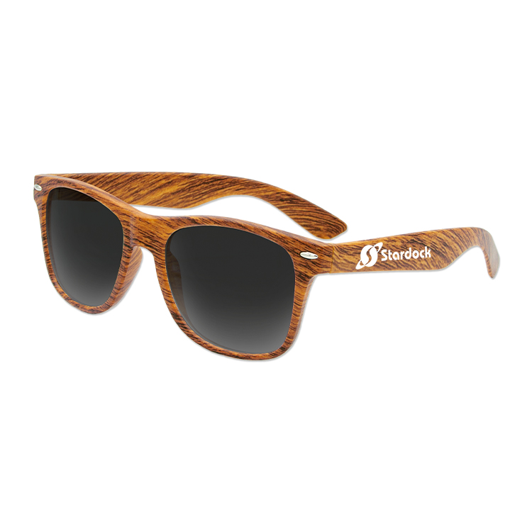 Polarized Iconic Wood Grain Sunglasses 5