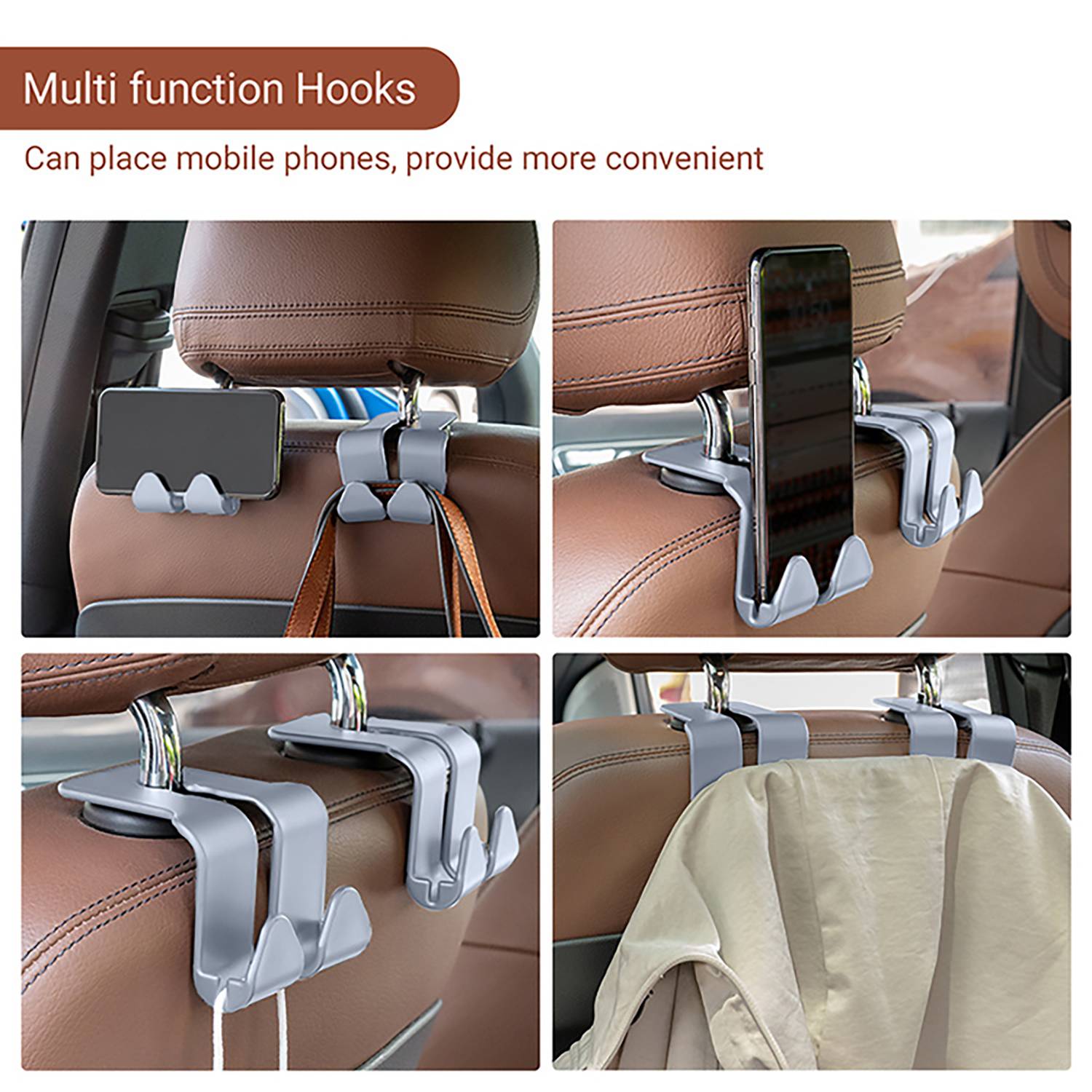 New and durable hidden hooks on the back of car seats 9
