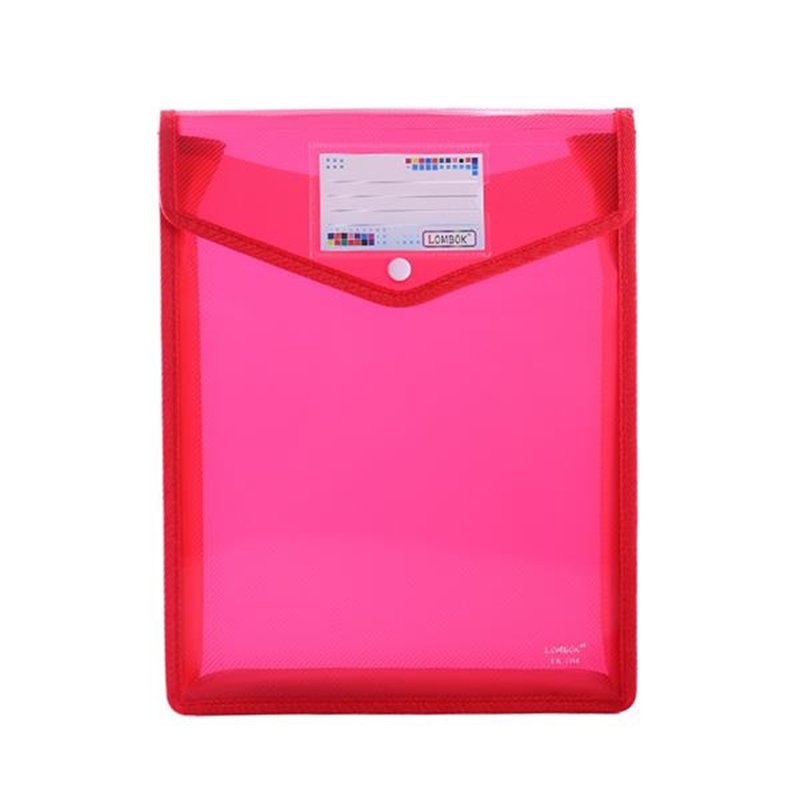 A4 Size Vertical Document Storage Bag With Snap Button 4