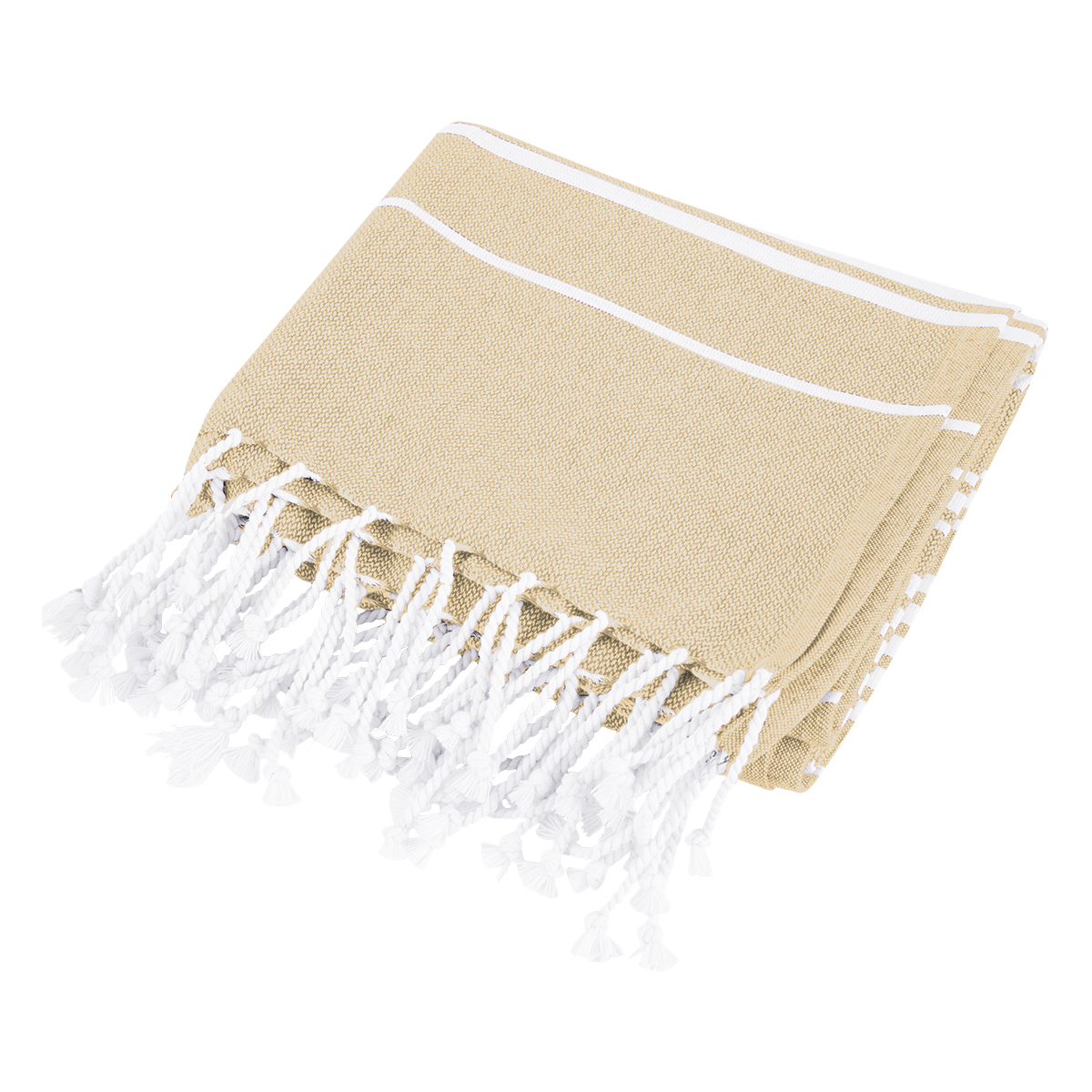 Recycled Beach Blanket With Tassel Fringe 1