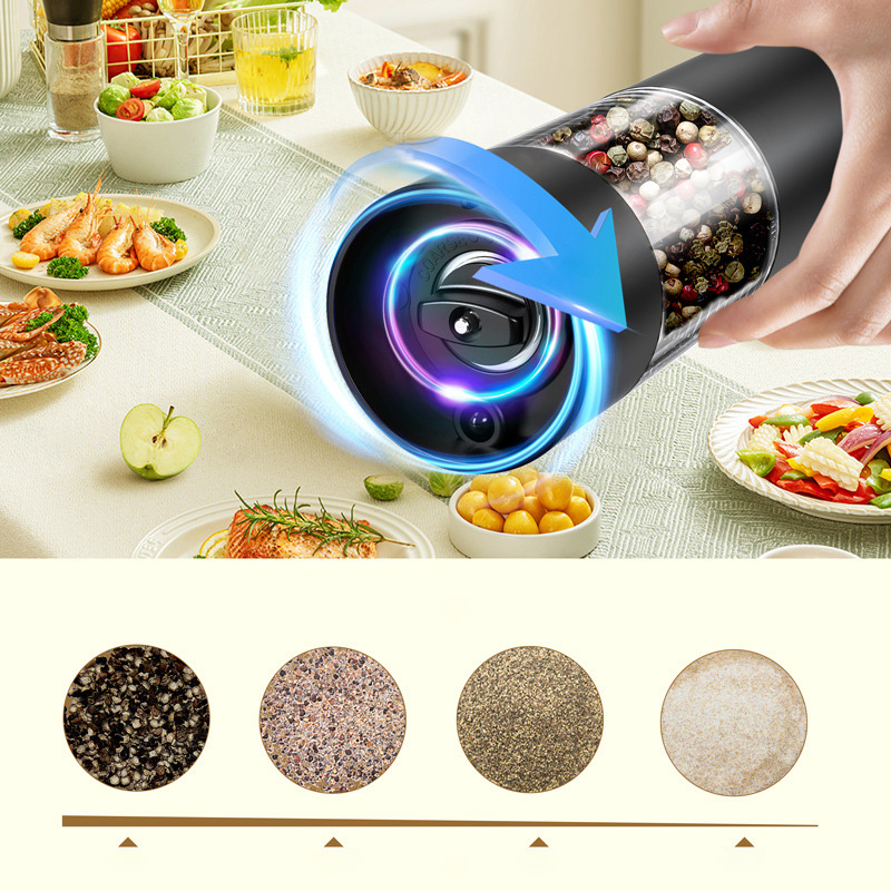 Electric Grinder – Stainless Steel with LED & Storage Stand 3