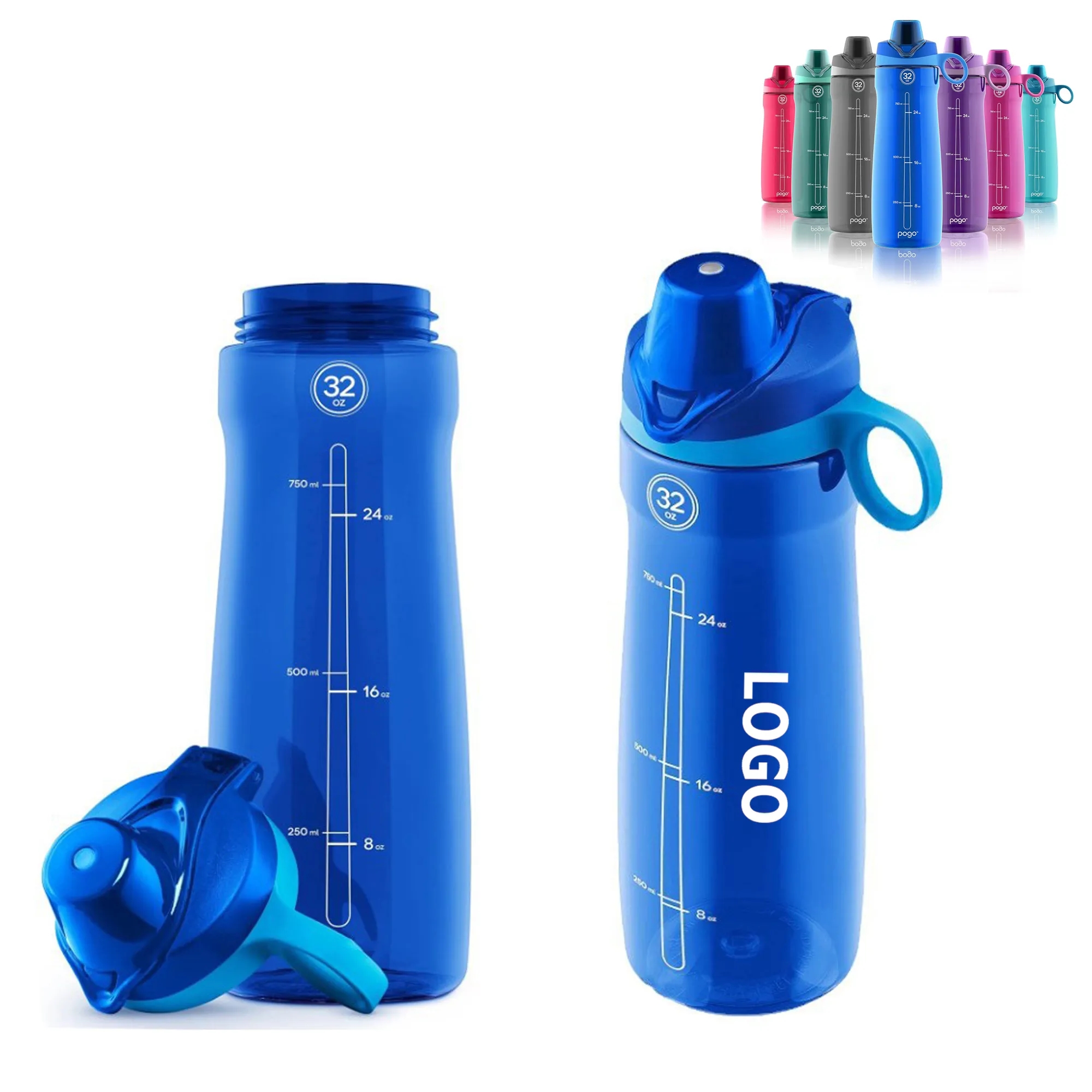 Plastic Water Bottle with Carry Handle 2